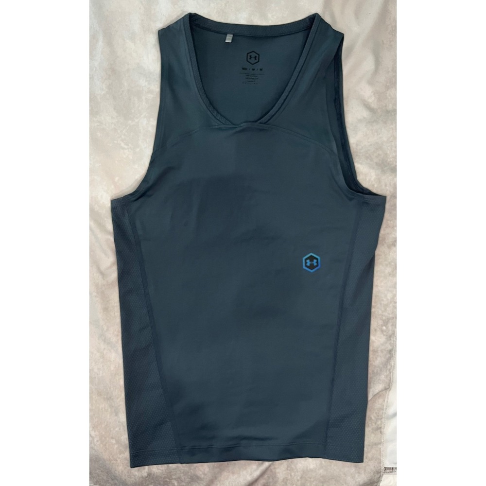 Under Armour Rush Tank Top‎ Women's Medium M Blue Heatgear Sleeveless Athletic
